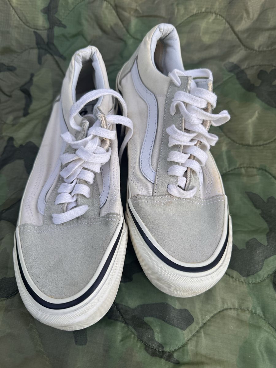 Vans Old Skool Ultracush Sneakers - Grey Suede, Mens 8/Womens 9.5