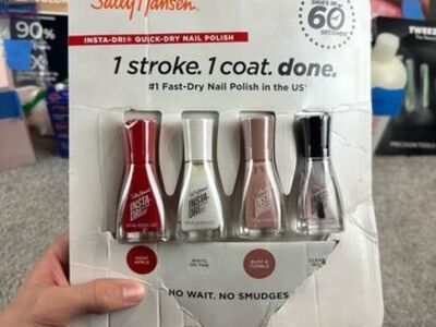 Sally Hansen Insta Dri Quick Dry Nail Polish Set 4 Colors 0.31 Fl Oz Each