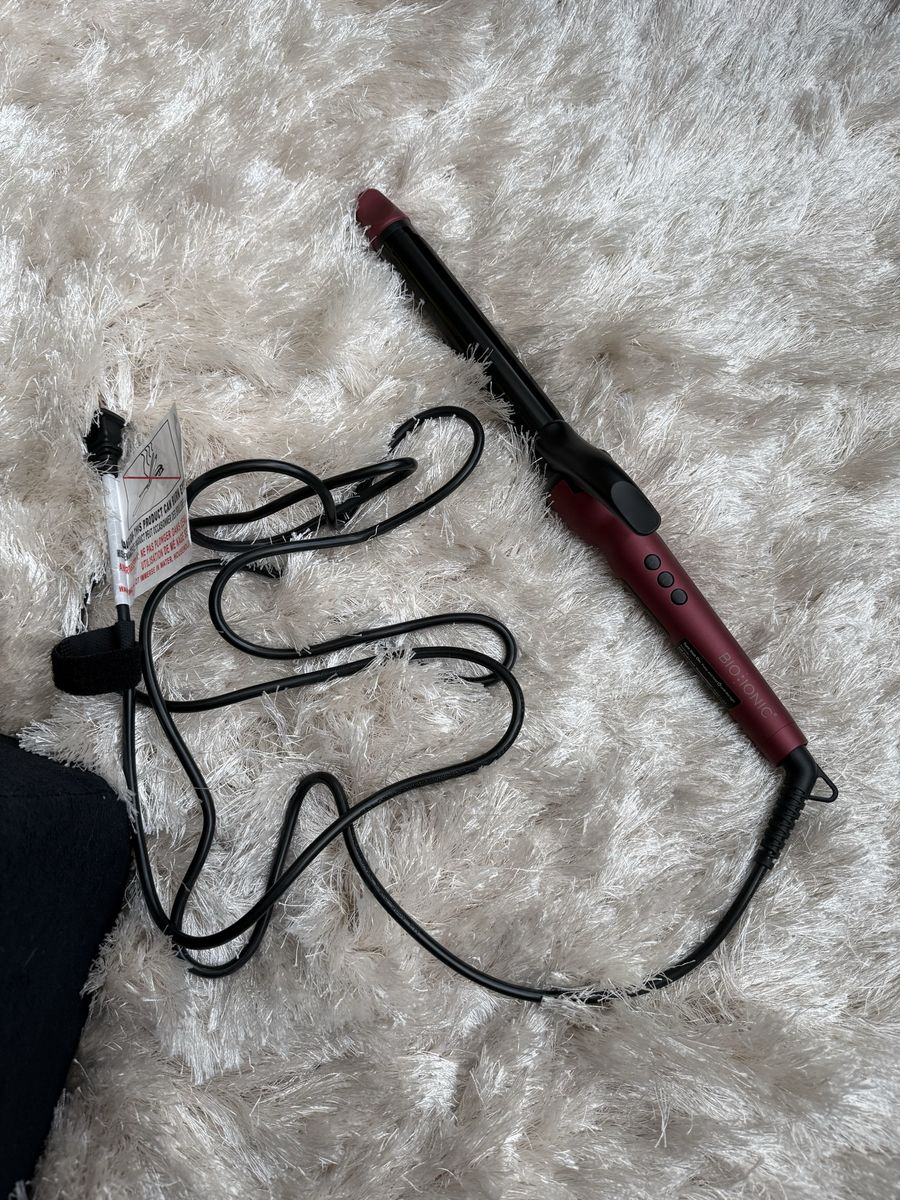 Bioionic Velvet Rouge 1” Long barrel curling iron