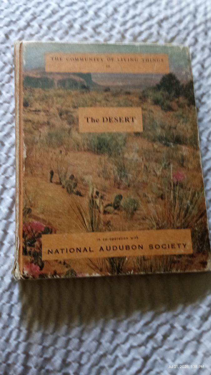 The Desert by Alexander B. Klots 1960 National Audubon Society Vintage Nature Book