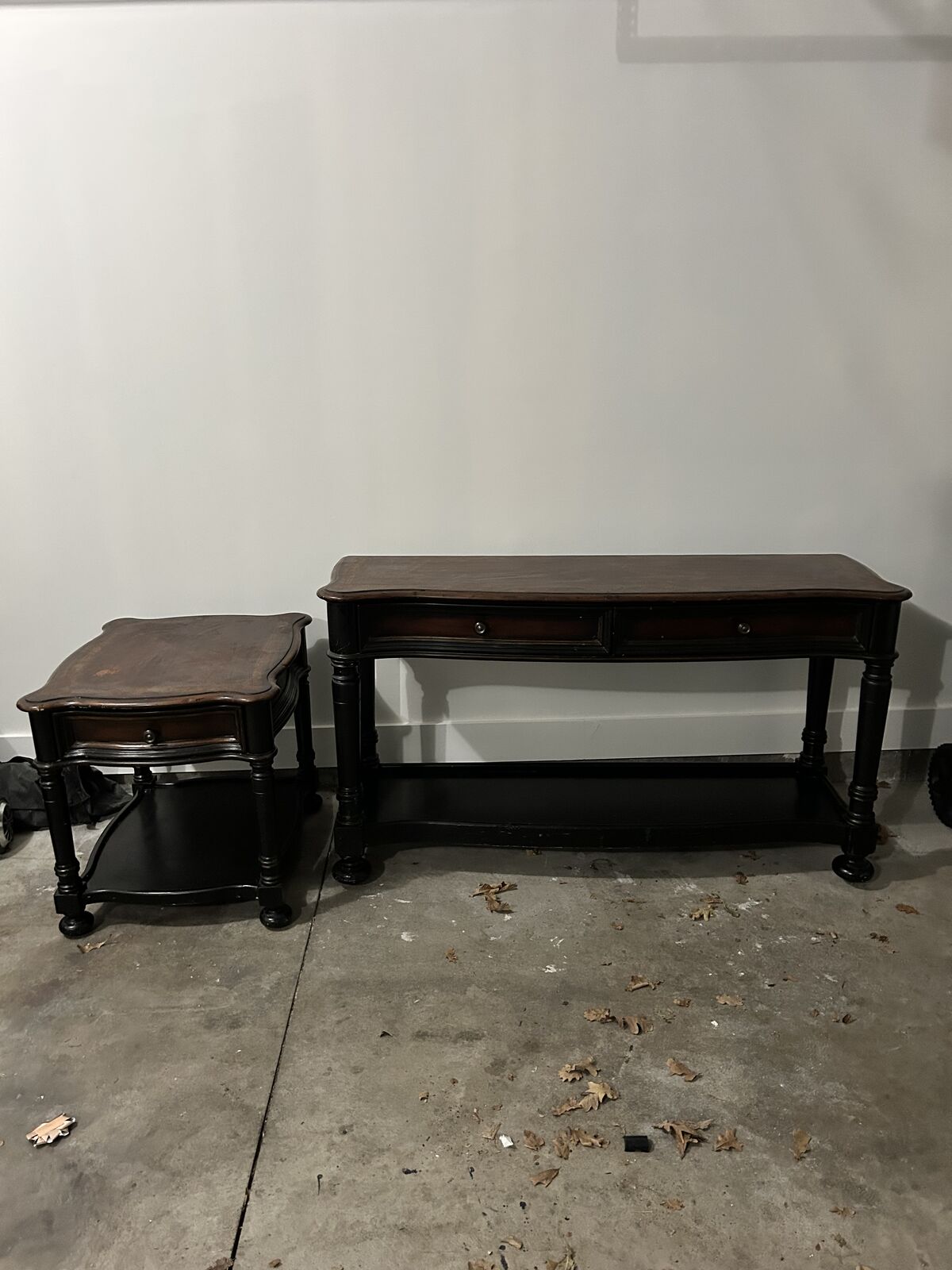 Sofa table and end table