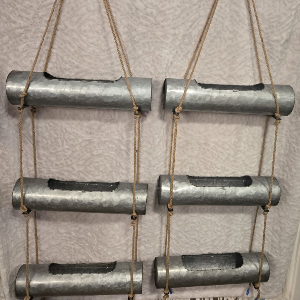 Galvanized Metal Hanging Planters Plant