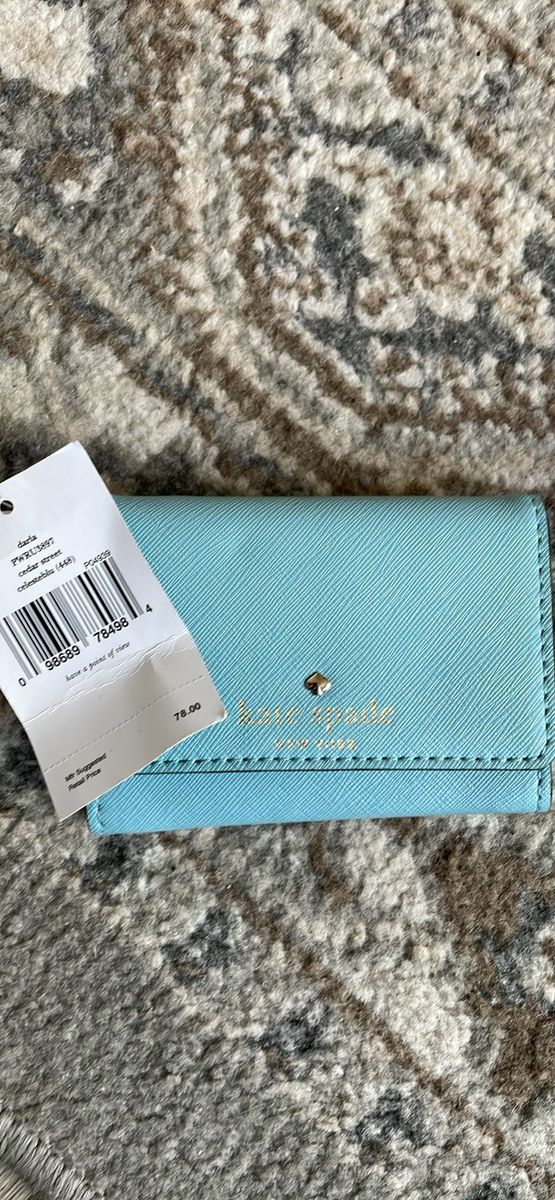 Kate Spade Darla Small BiFold Wallet Light blue