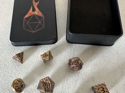 Royal Argent Set of 7 Metal Dice