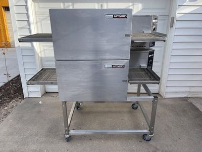 Lincoln Impinger 1116 Double Stack Conveyor Pizza Ovens 18" Natural Gas