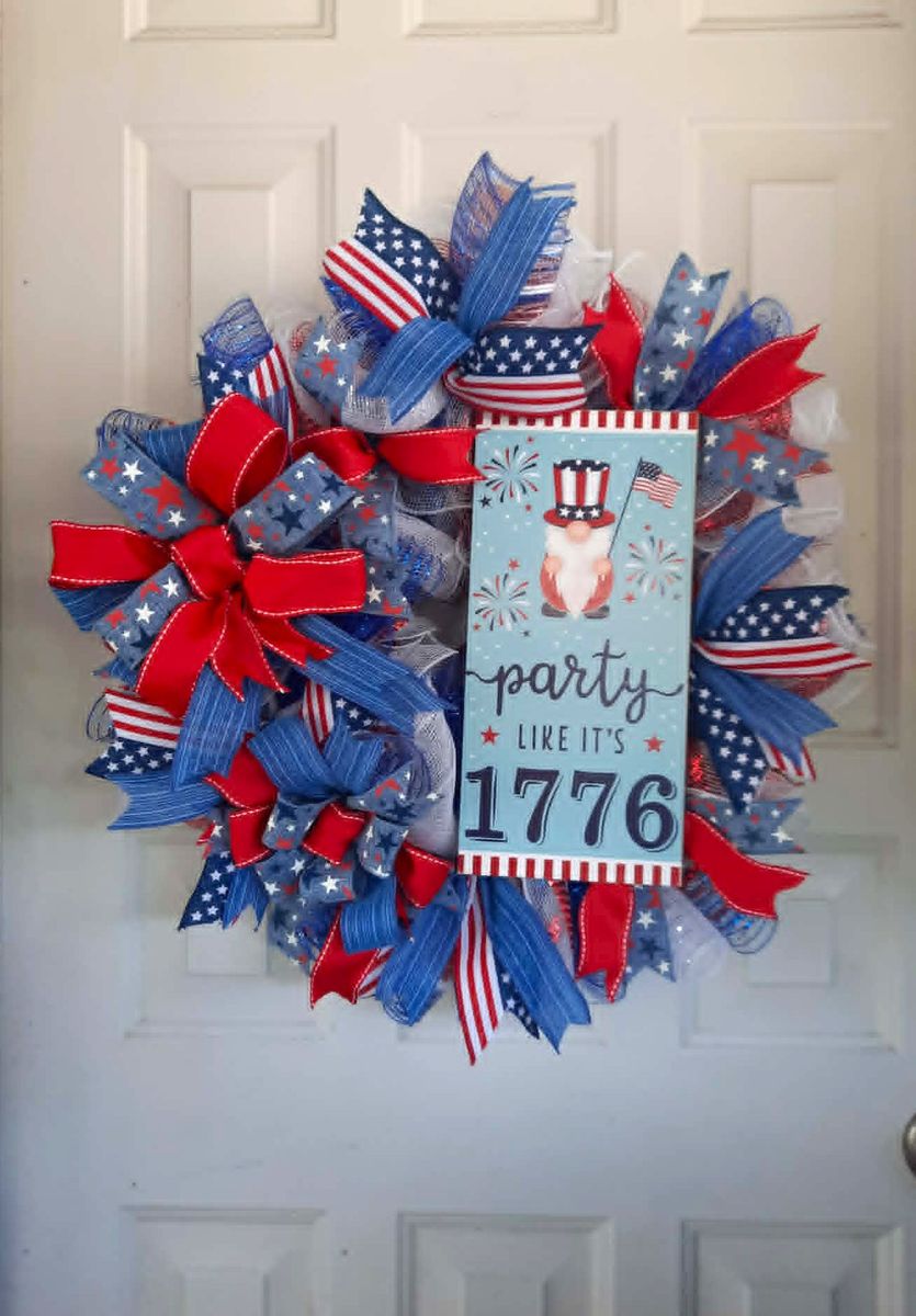 Handmade Patriotic Wreath