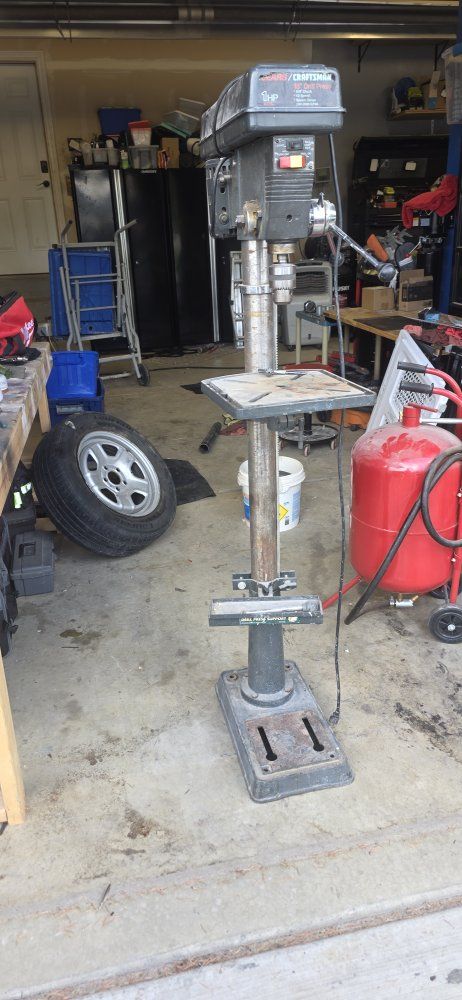Craftsman Floor Standing Drill Press 15 Inch 1 HP Used
