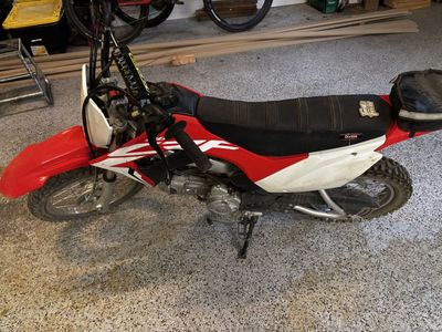 2021 Honda CRF110F EFI Dirt Bike - Red/White, Excellent Condition