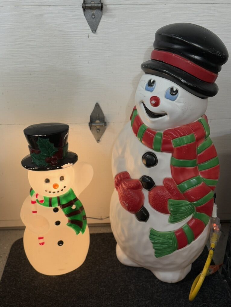 Vintage Snowman Blo Molds Blow Molds $50 Each