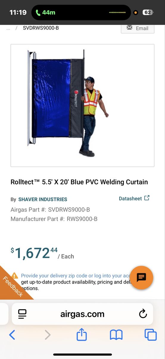 Welding screen