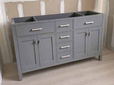 Bathroom Vanity Cabinet without Top.
Design Element London 59.5 in. Gray