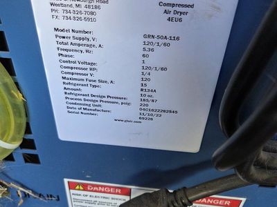 Air dryer for compressed air