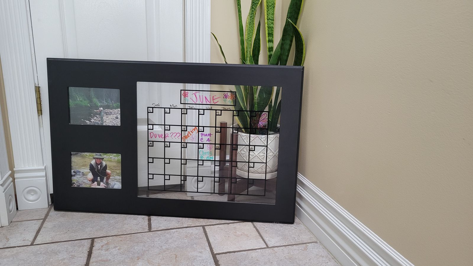 Calendar Chore Planner Schedule Month Dry Erase Hanging Chore Decor