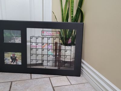 Calendar Chore Planner Schedule Month Dry Erase Hanging Chore Decor