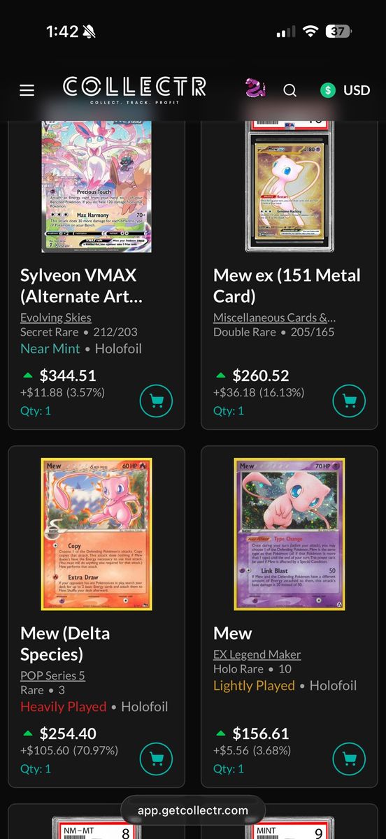 Pokemon Cards Singles and Slabs