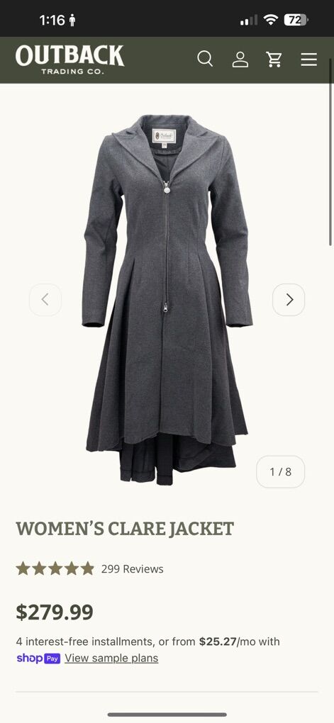 XL Outback Outfitterd Clare Jacket