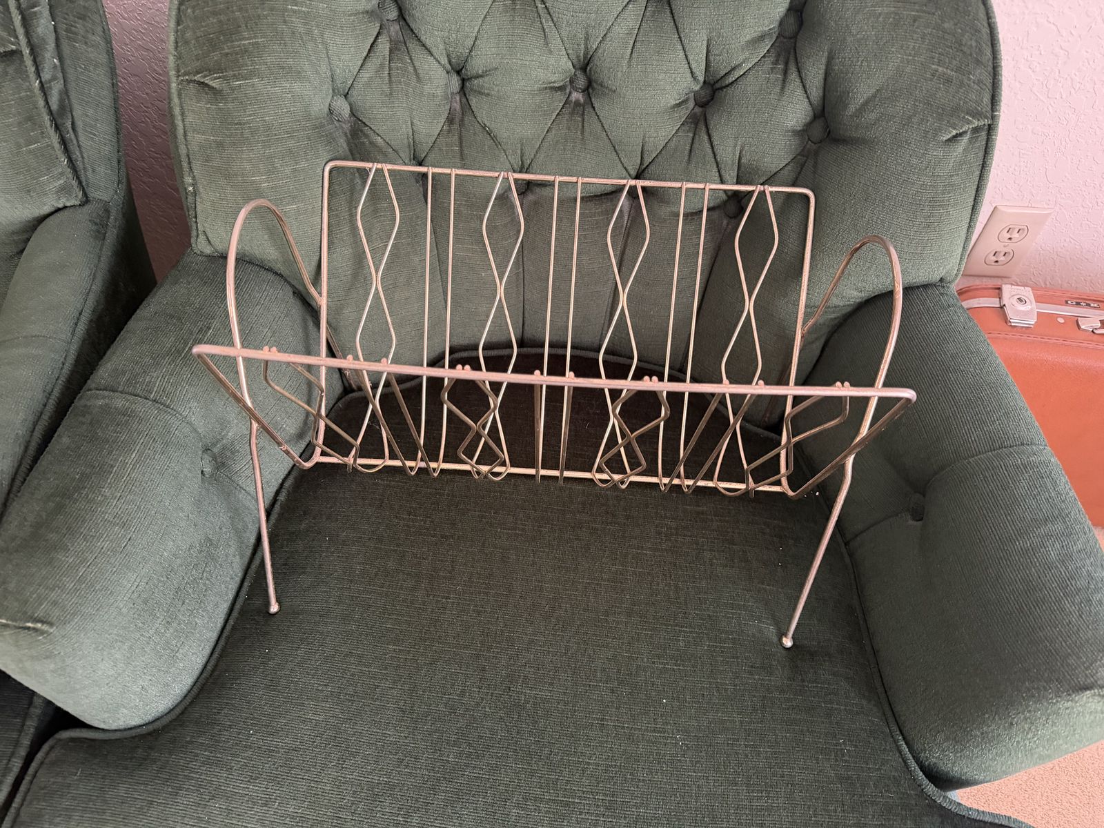 Vintage Mid-Century Modern Atomic Wire Magazine Rack – 1950s/60s in Provo $60 cash/venmo 