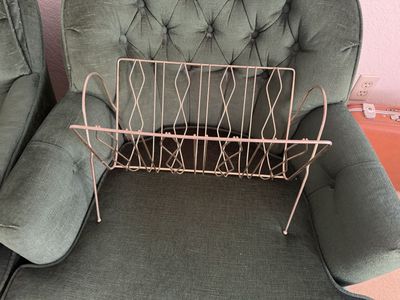 Vintage Mid-Century Modern Atomic Wire Magazine Rack – 1950s/60s in Provo $60 cash/venmo