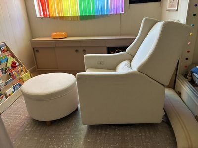 Babyletto Power Recliner/rocker and ottoman