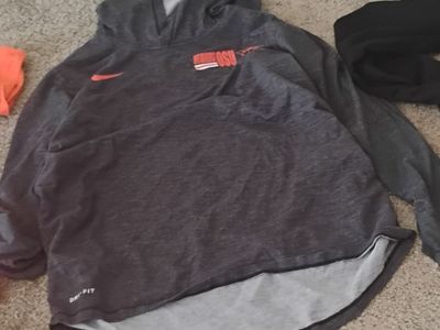 Nike Dri-FIT Men's Dark Gray Hoodie - OSU Beavers Logo, Size S/M