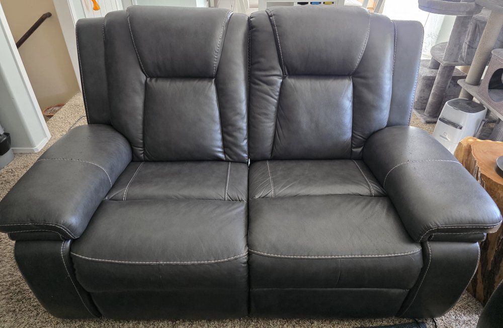 Set of 2 Powered Loveseat Recliners