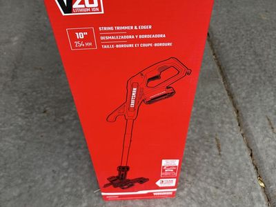 CRAFTSMAN V20 10" Lithium Ion Cordless String Trimmer & Edger - New in Box