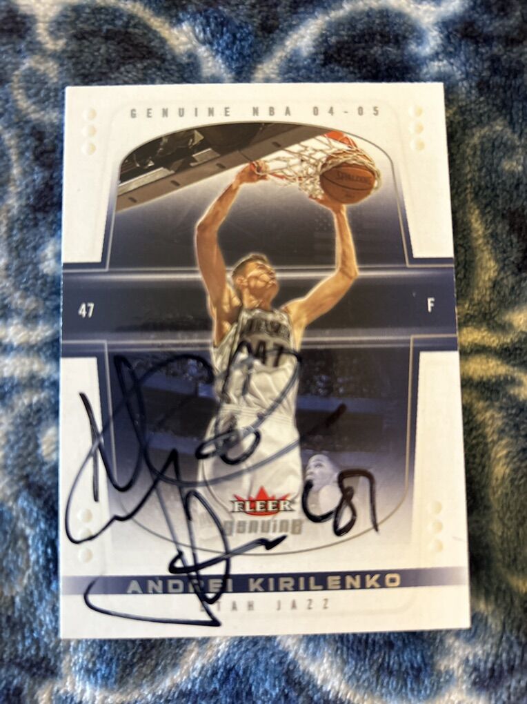 Andrei Kirilenko Utah Jazz Autograph Basketball