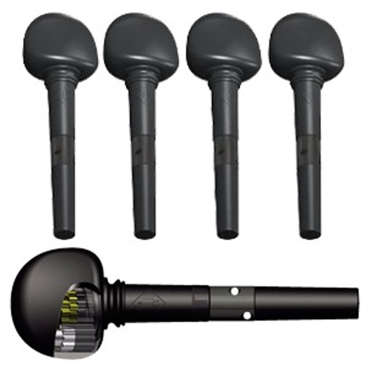 Say goodbye to peg slips -modern violin  Geared pegs