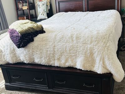 Queen cherrywood bed frame