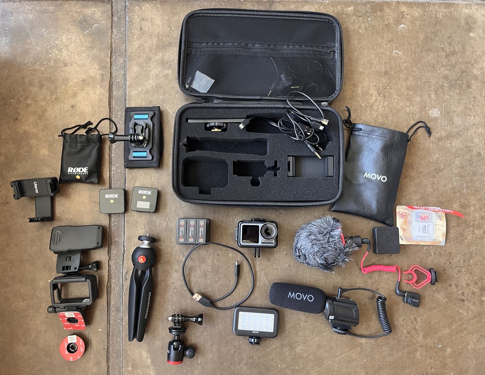 OSMO Action 4k Camera & Many Extras