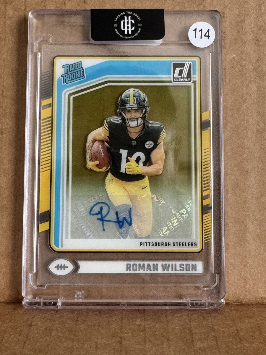 Steelers Roman Wilson with Auto