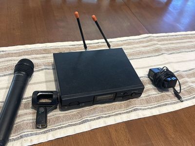 Audio-Technica ATW-R2100a Wireless Microphone System with Receiver and Handheld Mic