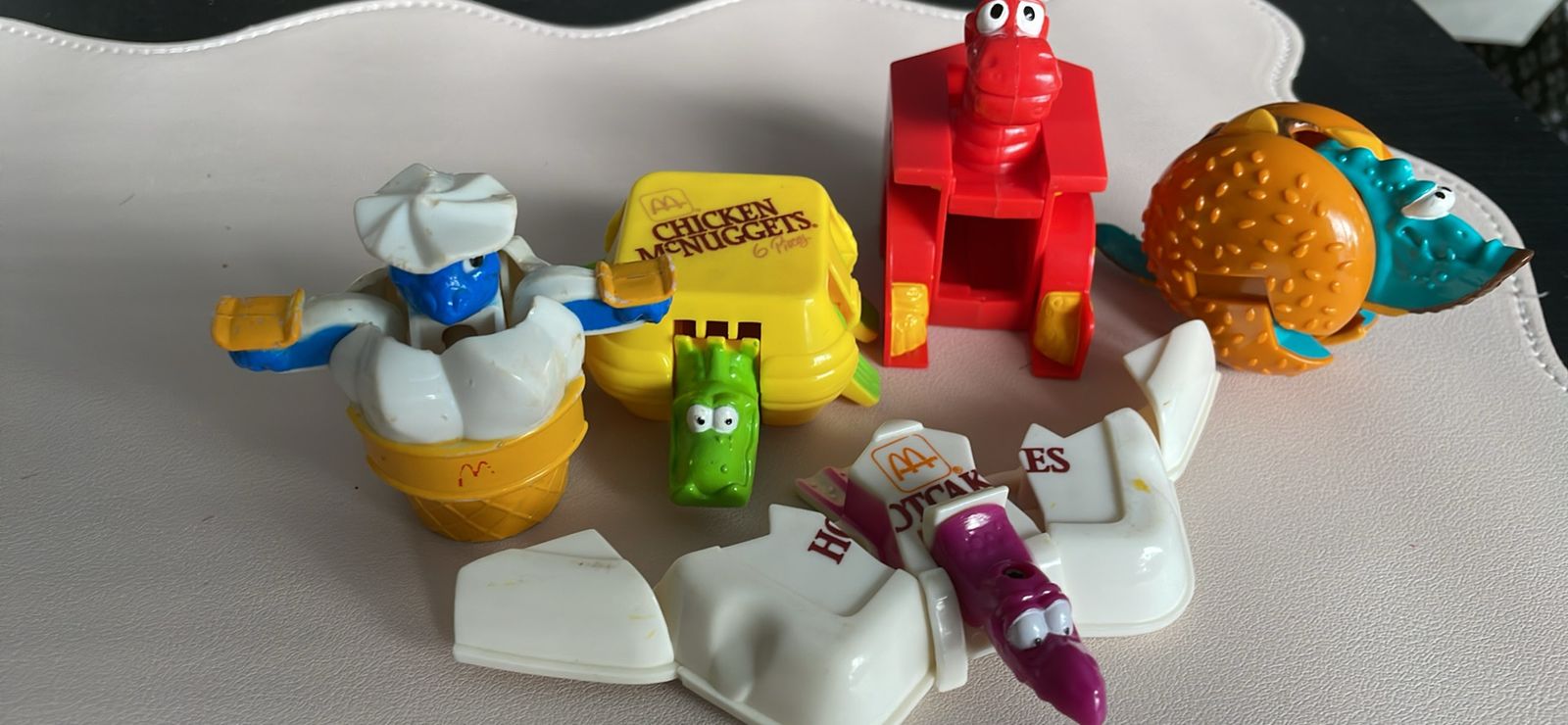 Vintage 1990s McDonald's Happy Meal Changeables Toy Lot