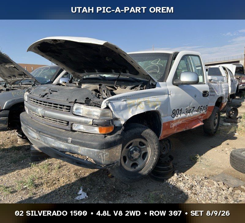Just In! 2002 Chevrolet Silverado 1500 GMT800 Parts - UTPAP Orem