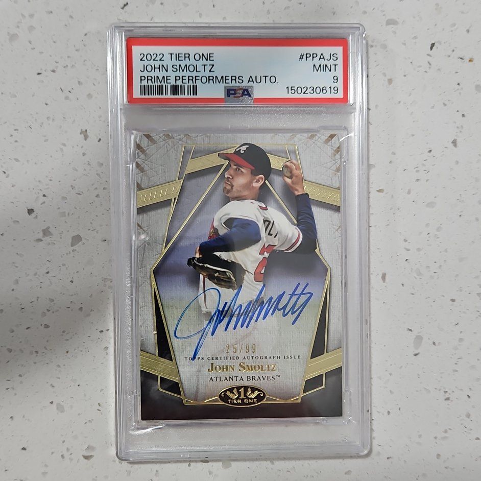 John Smoltz Auto baseball card