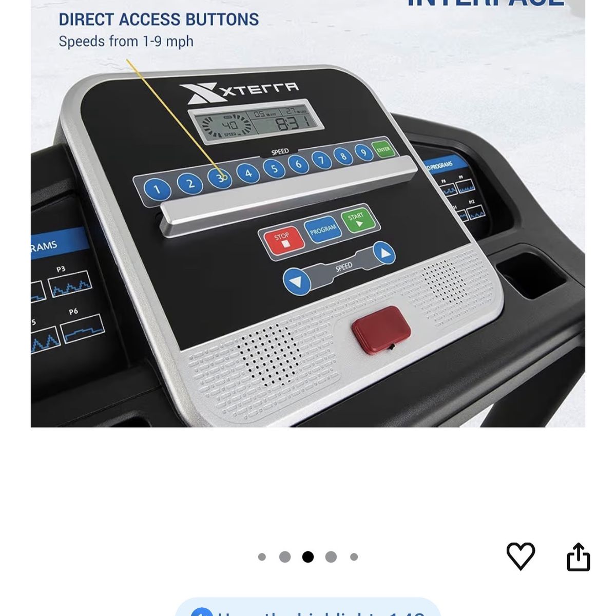 TR150 Xterra Folding Smart Treadmill