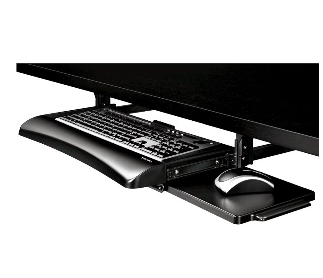 Office Suites Underdesk Keyboard Drawer, Black/Silver (9140305)