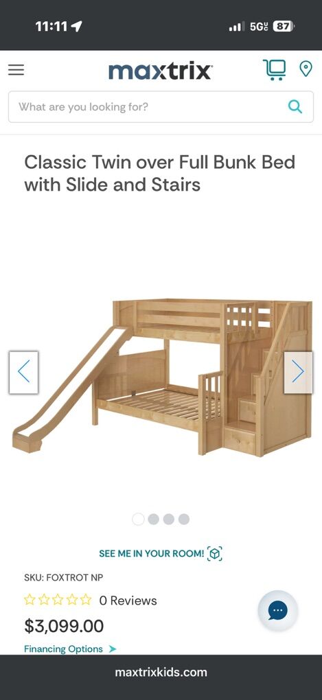 Twin Over Full Bunk Bed