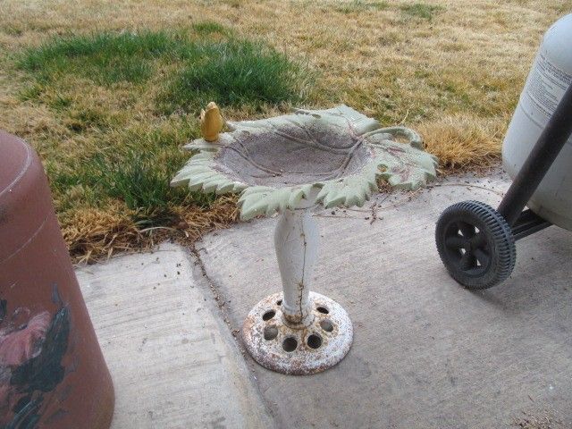Birdbath - feeder cast iron