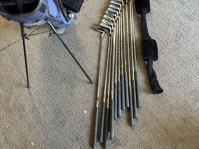 Set of golf clubs