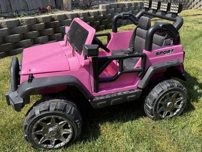 Kids Pink Ride-On Sport Jeep with Remote Control
