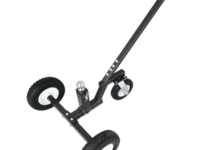NEW Tow Tuff Trailer Dolly 12" wheels 8" Swivel Caster Wheel Fits 1 7/8” Couple 800 lb Cap. Black