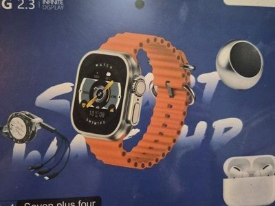 New D93 Ultra 3 Smart Watch Set with Wireless Earbuds, Speaker, & Accessories