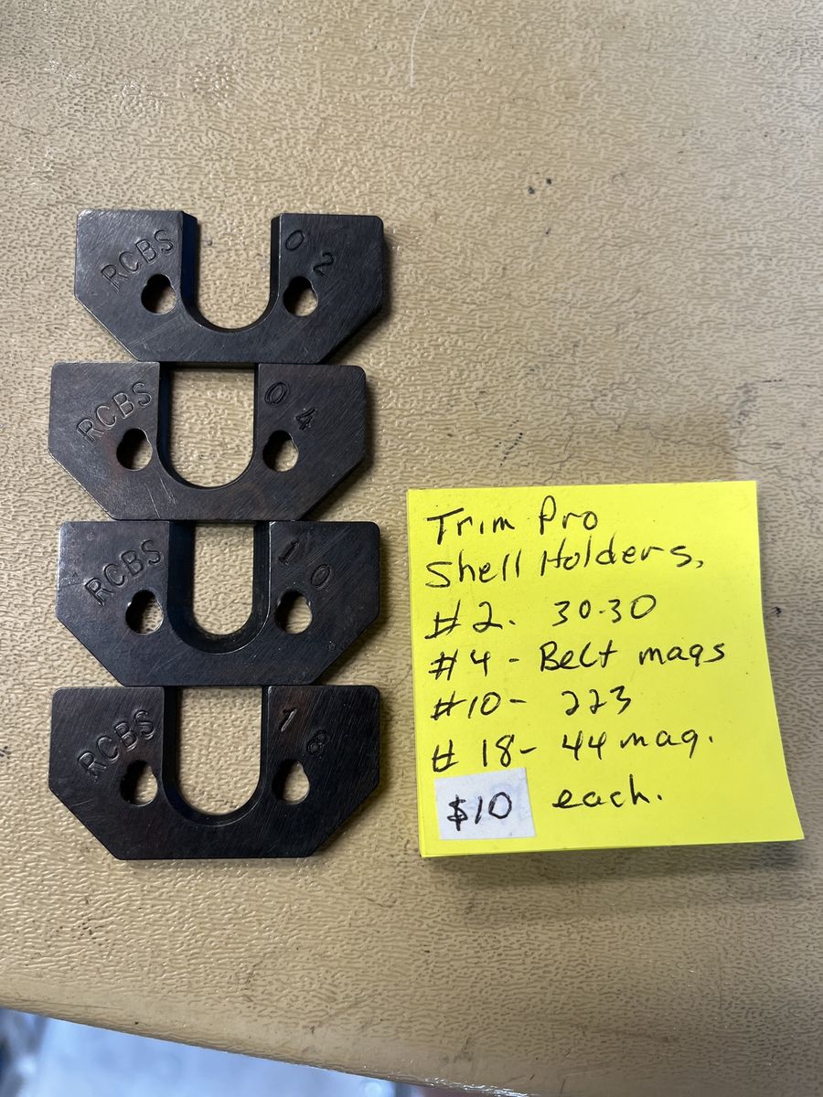 RCBS Trim Pro Shell Holders.