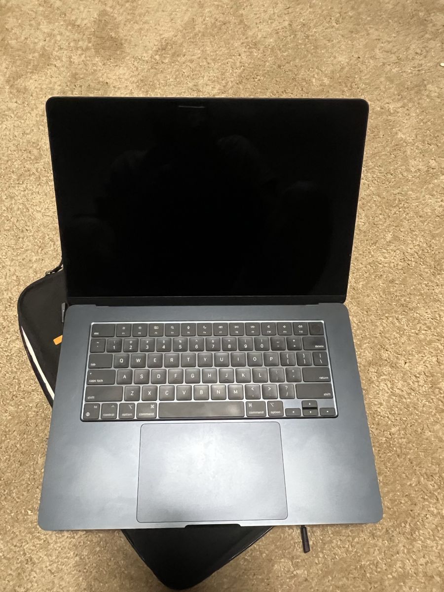Apple MacBook Air Midnight Dark Blue Laptop with Tomtoc Sleeve Case