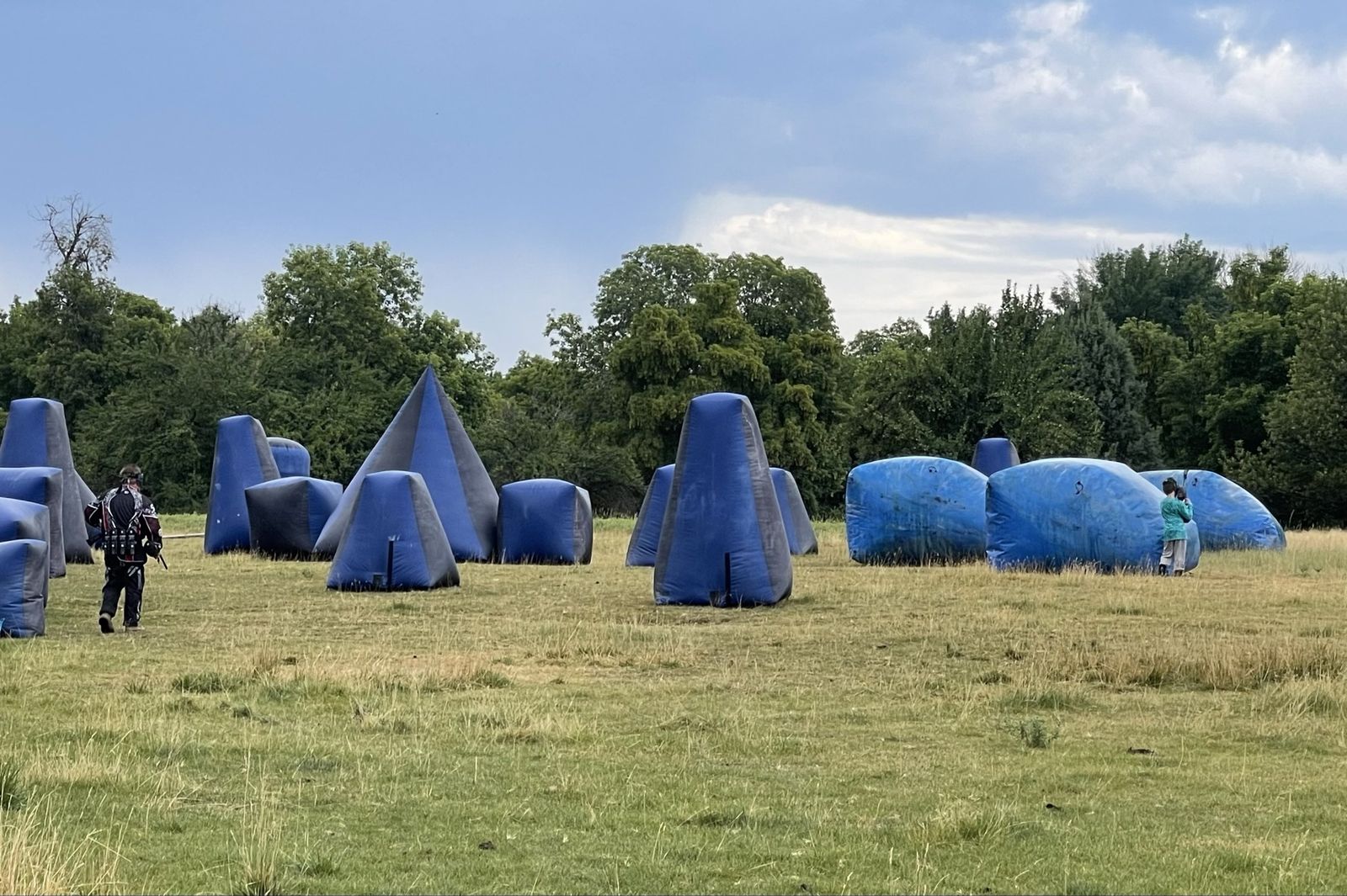 Inflatable Paintball Bunker Set 25 Piece Inflatable Paintball / Nerf / Airsoft Bunker Field Rental