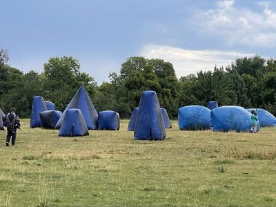 Inflatable Paintball Bunker Set 25 Piece Inflatable Paintball / Nerf / Airsoft Bunker Field Rental