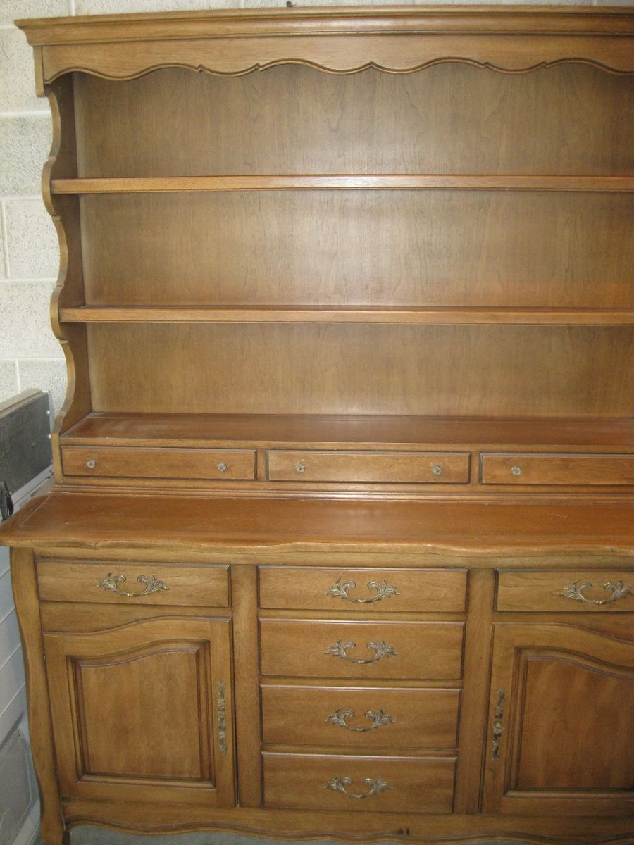 1950's Drexel China Hutch and Cabinet