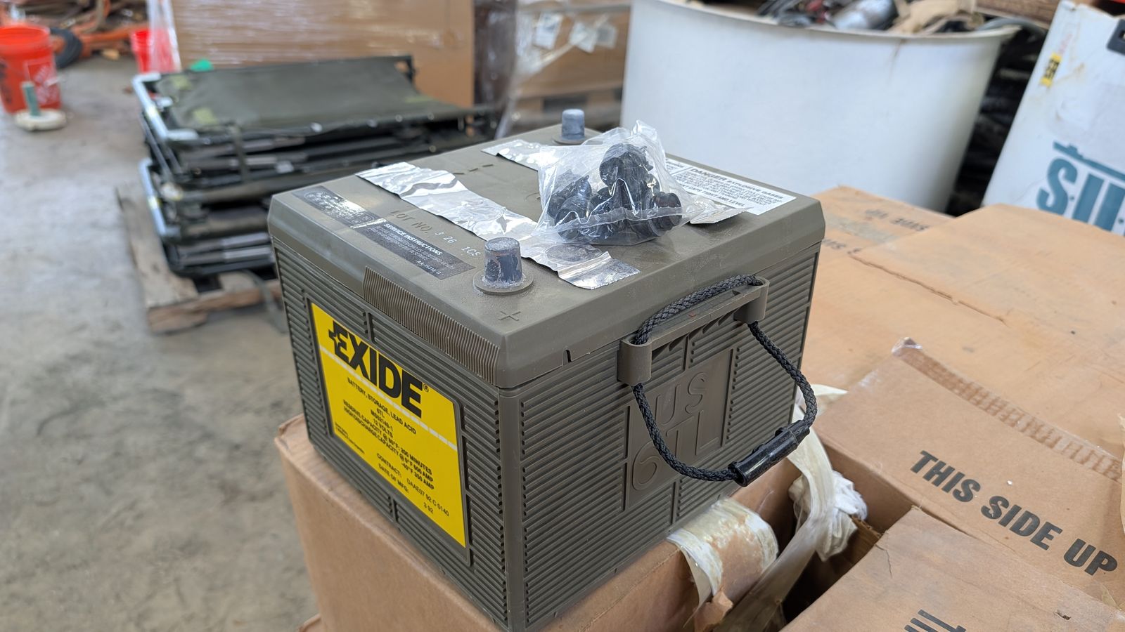 Exide 6TL Military Storage Battery — 12V Lead Acid