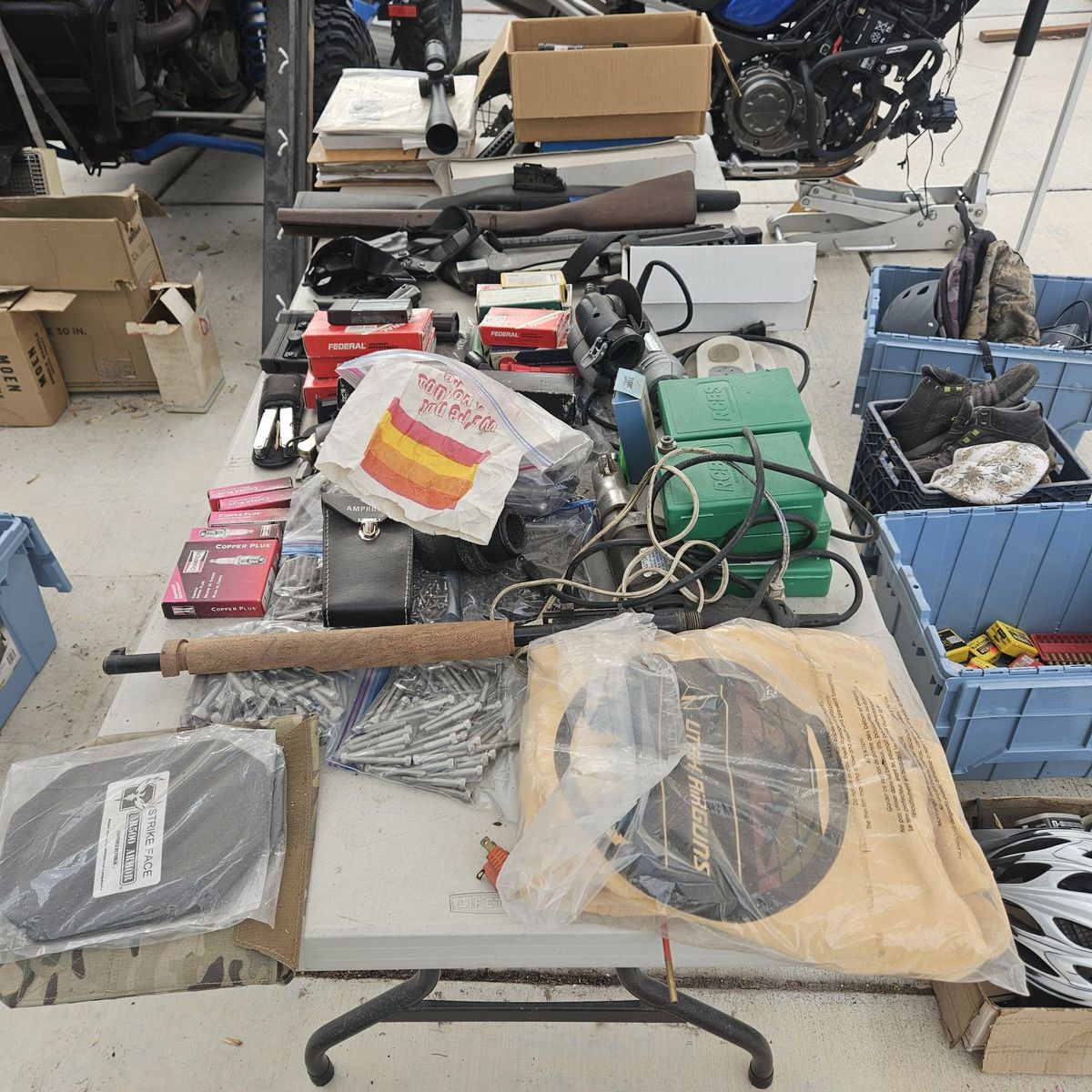 Mans yard sale